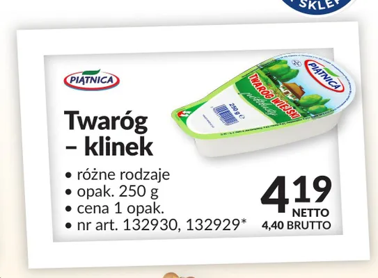 Twaróg klinek Piątnica promocja w Makro