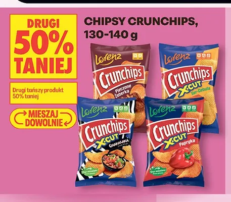 Chipsy Crunchips X-Cut Ser-Cebula promocja w Biedronka