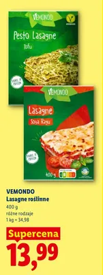 Lasagne roślinne Soya Ragu Vemondo promocja w Lidl