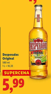 Piwo Desperados Original promocja w Lidl