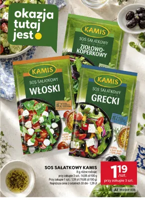 Sos sałatkowy ziołowo-koperkowy Kamis promocja w Stokrotka