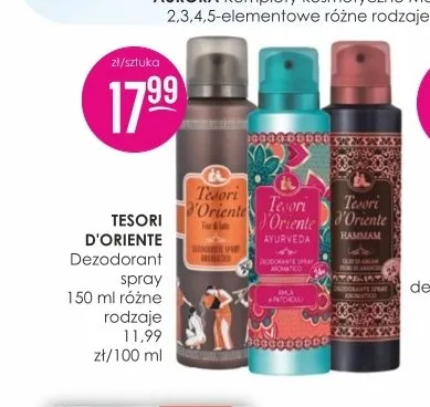 Dezodorant spray Tesori d'Oriente promocja w Drogerie Jasmin