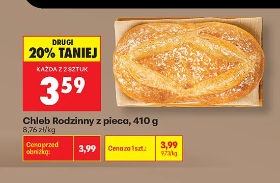 Chleb Rodzinny z pieca promocja w Biedronka