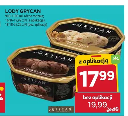 Lody Grycan promocja w Stokrotka