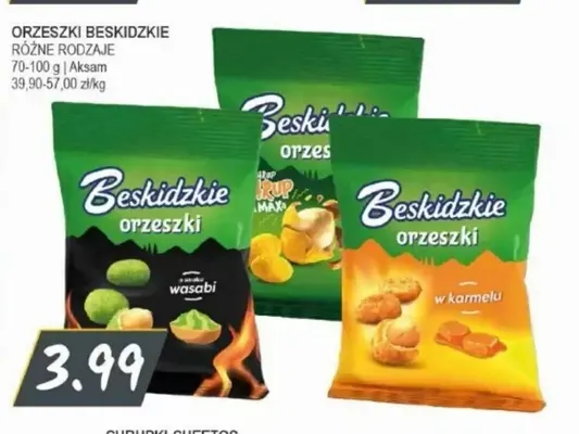 Orzeszki Beskidzkie wasabi promocja w Słoneczko
