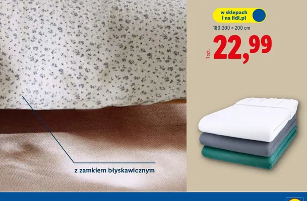 Prześcieradło jersey z gumką 90 x 200 cm Tex promocja w Lidl