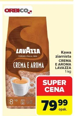 Kawa ziarnista Crema e Aroma promocja w Carrefour