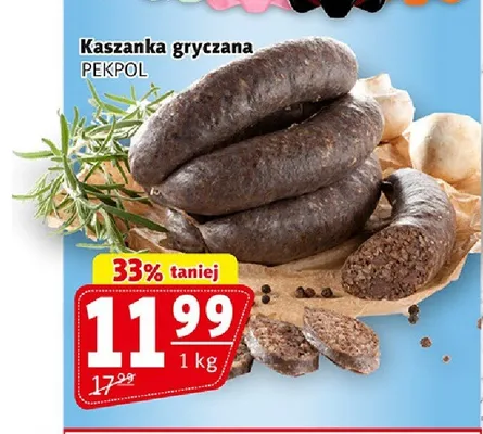Kaszanka gryczana Pekpol promocja w Prim Market