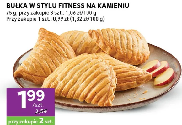 Bułka w stylu fitness na kamieniu promocja w Stokrotka