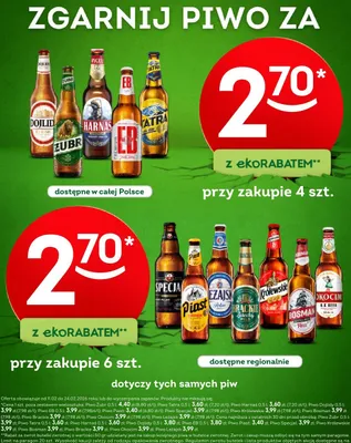 Piwo EB promocja w Żabka