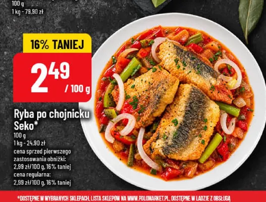 Ryba po chojnicku Seko promocja w POLOmarket
