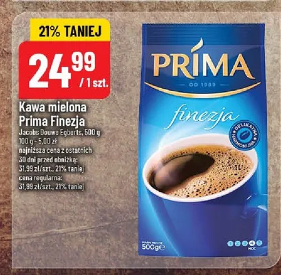 Kawa mielona finezja 500 g promocja w POLOmarket