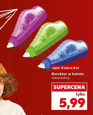 Korektor w taśmie Colorino promocja w Kaufland