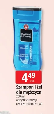Szampon i żel dla mężczyzn Carré Homme promocja w Leclerc