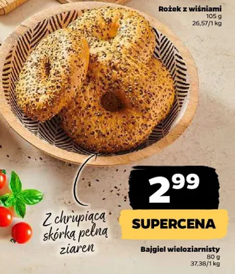 Bajgiel wieloziarnisty promocja w Netto