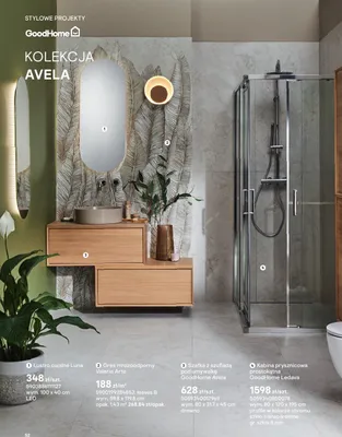 Szafka pod umywalkę z szufladą GoodHome Avela promocja w Castorama