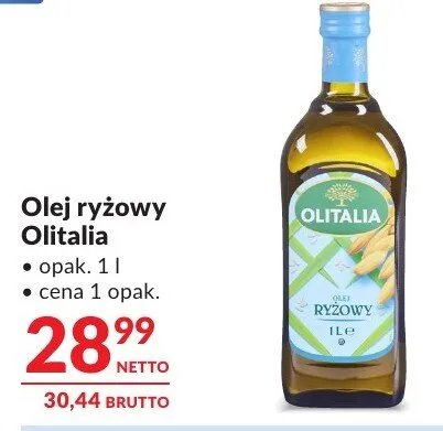 Olej ryżowy Olitalia promocja w Makro