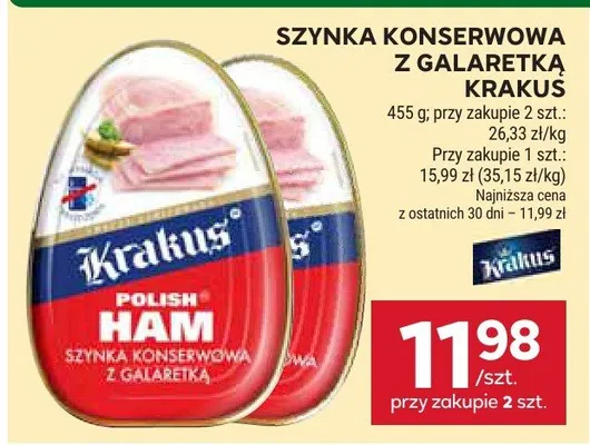 Szynka konserwowa z galaretką promocja w Stokrotka