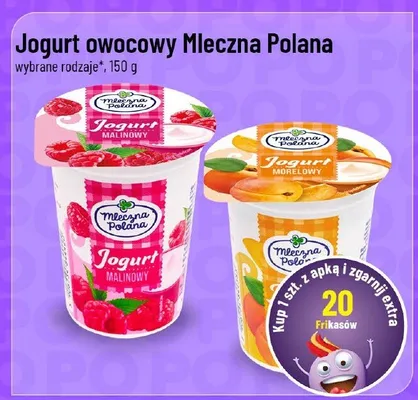 Jogurt owocowy Mleczna Polana promocja w POLOmarket