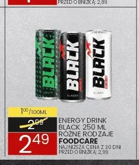 Napój energetyczny Black promocja w Wafelek