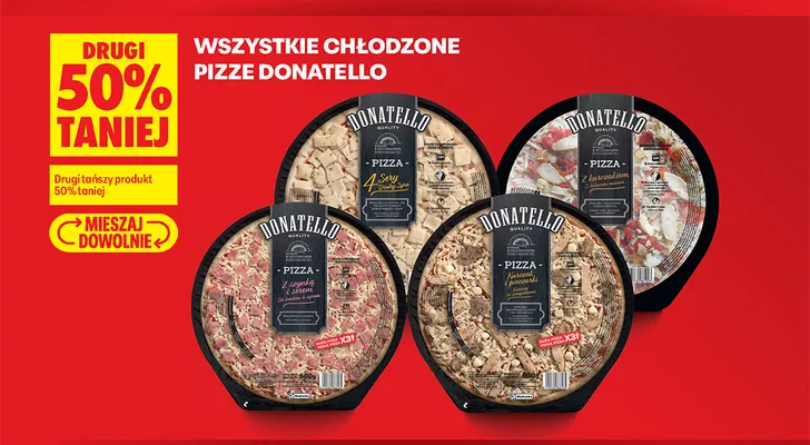 Pizza 4 Sery Donatello promocja w Biedronka