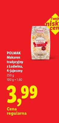 Makaron tradycyjny z Ludwina 4-jajeczny Polmak promocja w Lidl