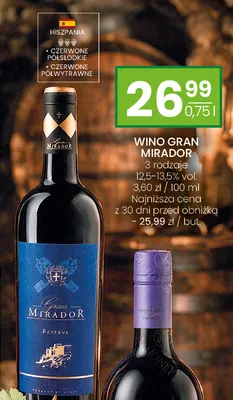 Wino Gran Mirador promocja w Twój Market