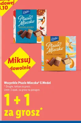 Ptasie Mleczko czekoladowe E.Wedel promocja w Lidl