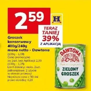 Groszek konserwowy promocja w Hitpol
