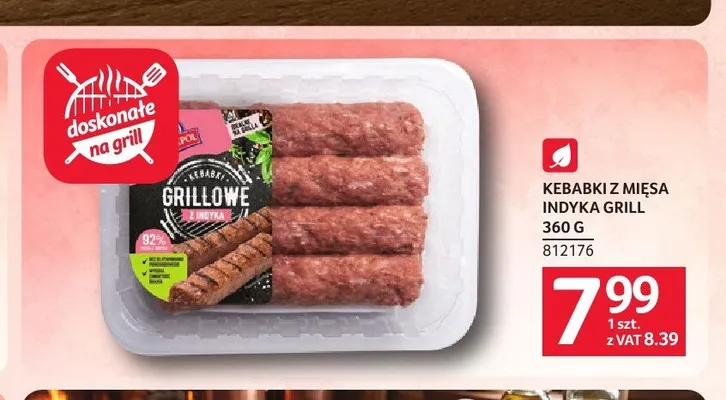 Kebabki z mięsa indyka Grill promocja w Selgros
