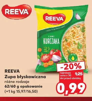Zupa błyskawiczna Reeva promocja w Kaufland