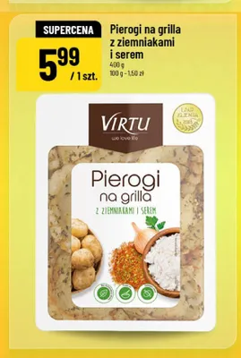 Pierogi na grilla z ziemniakami i serem Virtu promocja w POLOmarket