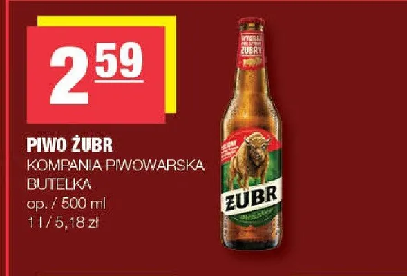 Piwo Żubr promocja w SPAR