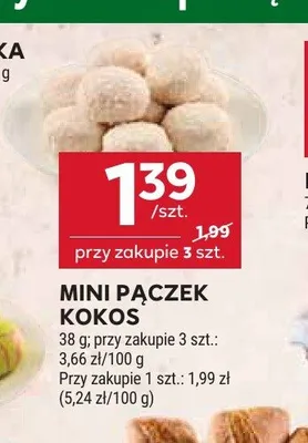 Mini pączek kokos promocja w Stokrotka