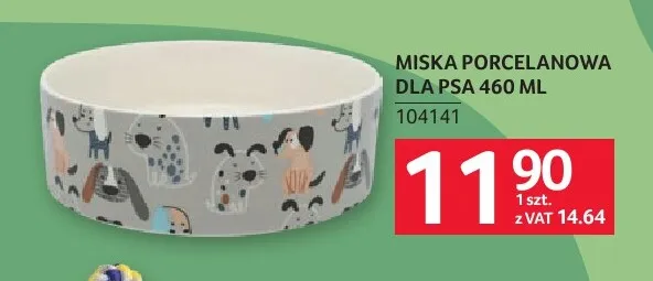 Miska porcelanowa dla psa 460 ml promocja w Selgros