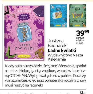 Książka Ładne kwiatki oprawa miękka Wydawnictwo Nasza Księgarnia promocja w Empik