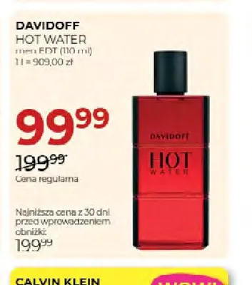 Woda toaletowa Davidoff Hot Water promocja w Drogerie Jawa