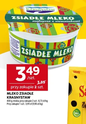 Mleko zsiadłe Krasnystaw promocja w Stokrotka