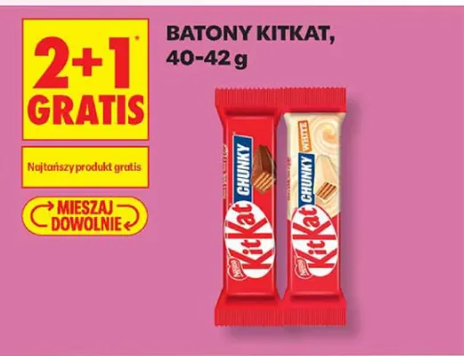 Baton KitKat Chunky White promocja w Biedronka