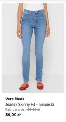 Jeansy Skinny Fit niebieski Vero Moda promocja w Lounge by Zalando
