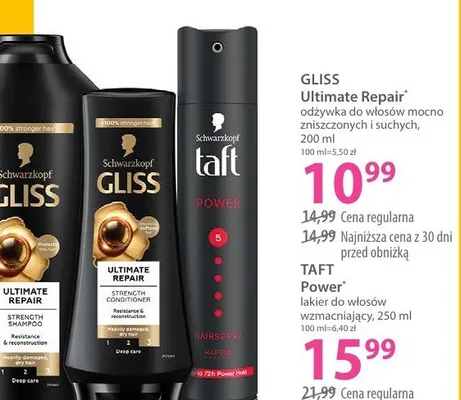 Odżywka do włosów mocno zniszczonych i suchych promocja w Hebe