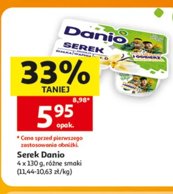 Serek Danio 4-pak promocja w Auchan