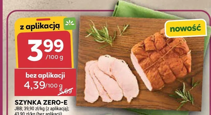 Szynka Zero-E JBB promocja w Stokrotka