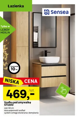 Szafka pod umywalkę Sensea Studio promocja w Leroy Merlin