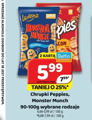 Chrupki Monster Munch promocja w Delfin