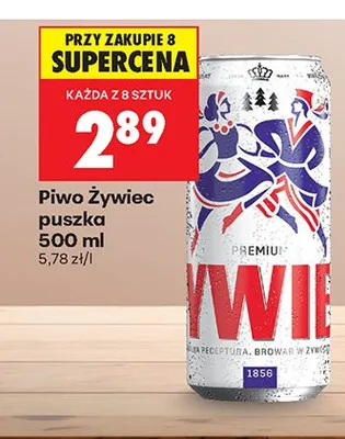 Piwo Żywiec puszka promocja w Biedronka