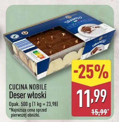Deser włoski promocja w Aldi