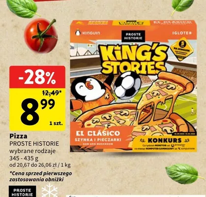 Pizza PROSTE HISTORIE wybrane rodzaje promocja w Intermarche
