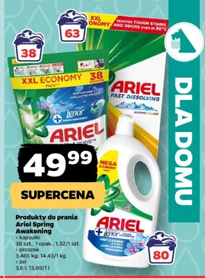 Żel do prania Ariel Spring Awakening promocja w Netto
