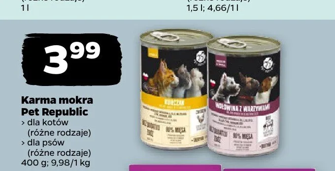 Karma mokra dla kotów Pet Republic promocja w Netto